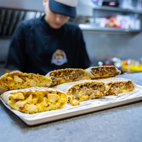 Tacos franceses en bandeja